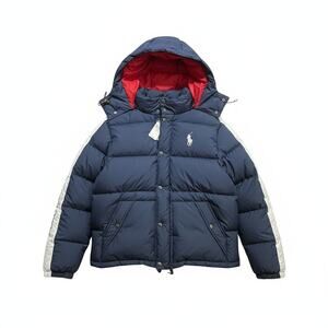NWT Polo Ralph Lauren Jacket Mens 1XB Blue Puffer Coat Hooded Limited 18/30